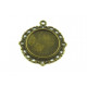 PENDENTIF ROND 28MM BRONZE 