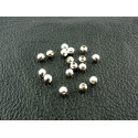 PERLES RONDES 4MM ARGENT BRILLANT X 20