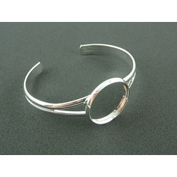 BRACELET A DECORER PLATINE  A REBORD 25MM