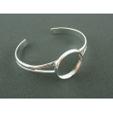 BRACELET A DECORER PLATINE  A REBORD 25MM