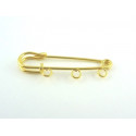 SUPPORT DE BROCHE 50MM DORE