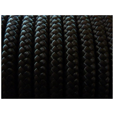 CORDE TRESSEE 10MM / NOIR - POLYMERE PASSION