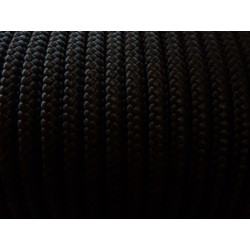 CORDE TRESSEE 8MM / NOIR