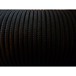 CORDE TRESSEE 6MM / NOIR