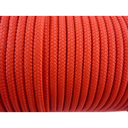 CORDE TRESSEE 6MM /ROUGE