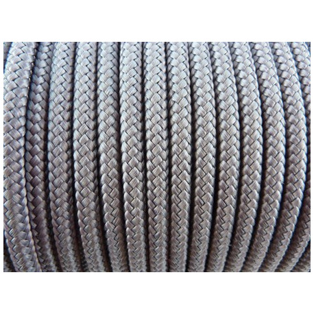 CORDE TRESSEE 6MM / GRIS