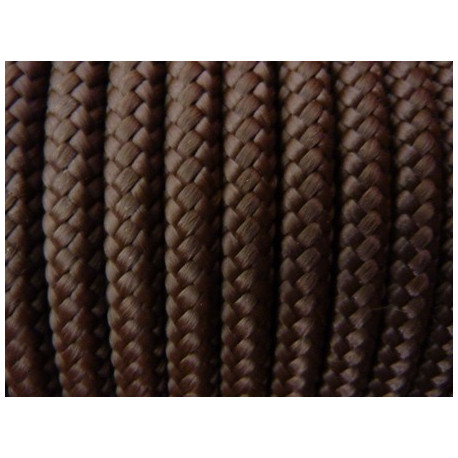 CORDE TRESSEE 6MM / CHOCOLAT