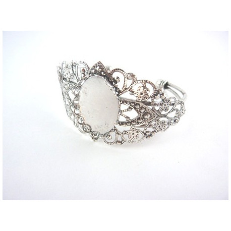 SUPPORT DE BRACELET FILIGRE ARGENT ANTIQUE