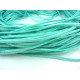 LACET PLAT SUEDINE 1 METRE TURQUOISE