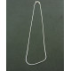 CHAINETTE 42 CMS MAILLE SERPENTcouleur ARGENT