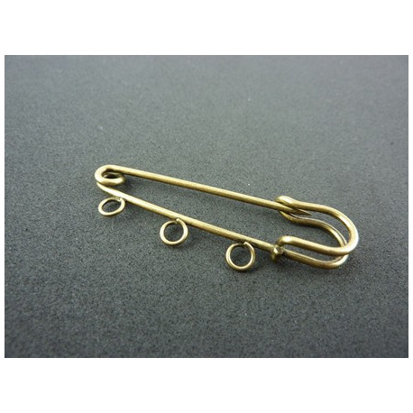 BROCHE EPINGLE 50MM BRONZE