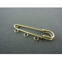 BROCHE EPINGLE 50MM BRONZE