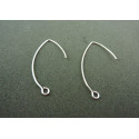  BOUCLES D'OREILLES "V" 