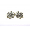 CHANDELIER ATTRAPE REVES BRONZE X2