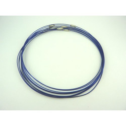 TOUR DE COU CABLE BLEU