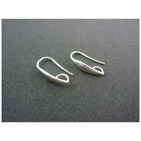 SUPORT DE BOUCLE D'OREILLE EVASE PLATINE VENDU PAR PAIRE