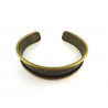 BRACELET DEMI JONC A REBORDS BRONZE