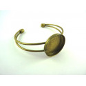 SUPPORT DE BRACELET A DECORER 25mm BRONZE