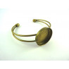 SUPPORT DE BRACELET A DECORER 25mm BRONZE