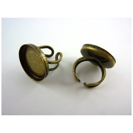 SUPPORT DE BAGUE A REBORD 26MM COULEUR BRONZE