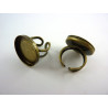 SUPPORT DE BAGUE A REBORD 26MM COULEUR BRONZE