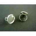 SUPPORT DE BAGUE A REBORD 20MM COULEUR ARGENT