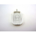 PENDENTIF RECTANGLE BORDS ARRONDIS