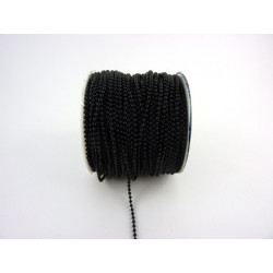 CHAINETTE BILLE 1mm NOIRE 