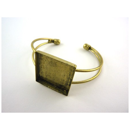 BRACELET A DECORER CARRE BRONZE