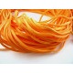 LACET PLAT SUEDINE 1METRE ORANGE