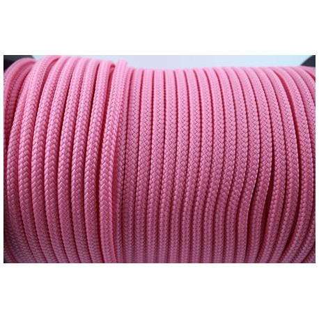 CORDE TRESSEE 6MM ROSE