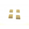 BRELOQUE CARRE BRONZE X 4