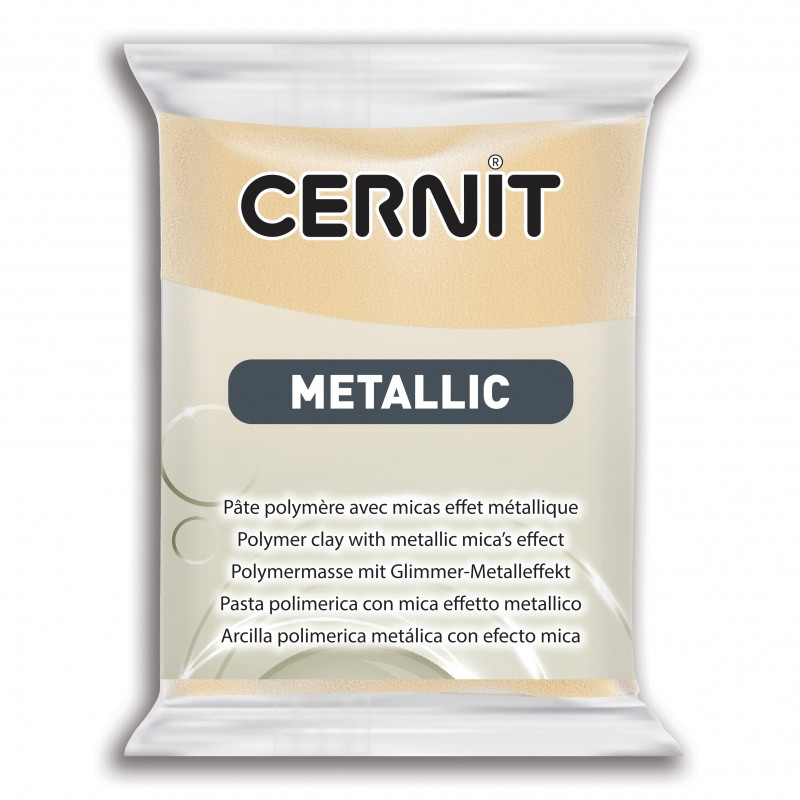 Pâte Polymère Cernit - champagne Metallic 56g