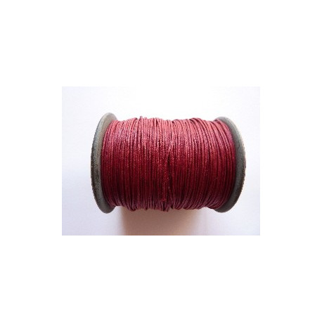 COTON CIRE BORDEAUX 1mm