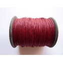 COTON CIRE BORDEAUX 1mm