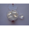 PERLE EN VERRE couleur  TRANSPARENT