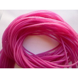 TUBE CREUX PVC 4mm FUCHSIA