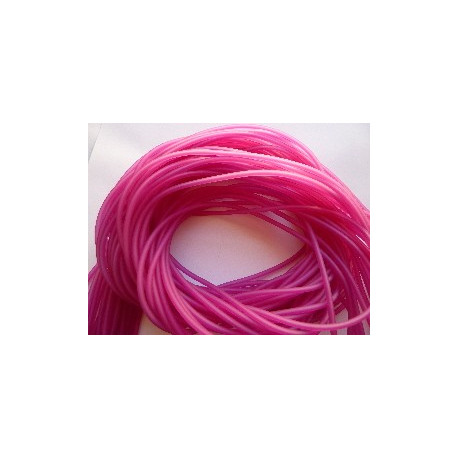 TUBE CREUX PVC 4mm FUCHSIA