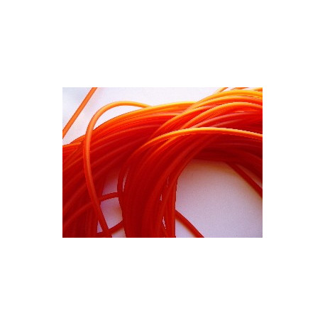 TUBE CREUX PVC 4mm ORANGE