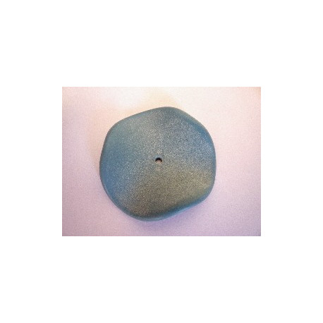 FLEUR ONDULEE 43X43mm BLEU