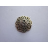 CALOTE FILIGREE FLEUR 18mm X4