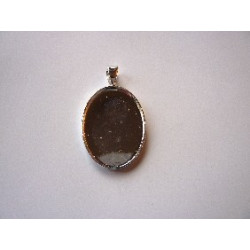 SUPPORT DE PENDENTIF OVAL 25X18MM