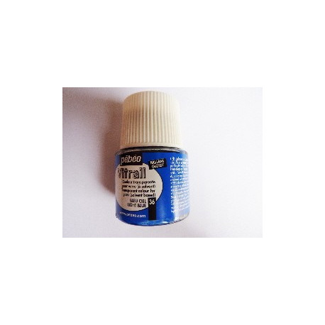 PEINTURE VITRAIL BLEU CIEL