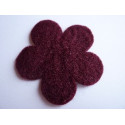 FLEUR FEUTRINE 80mm BORDEAUX